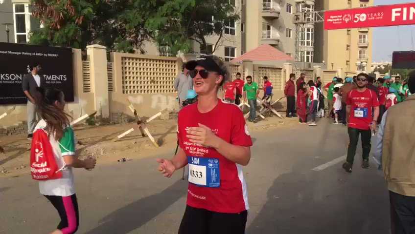 Shaniera Akram running