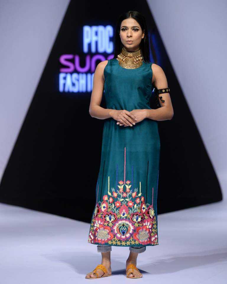 Maavia, the transgender model, walking the PFDC runway for Jeem, is a lot of firsts