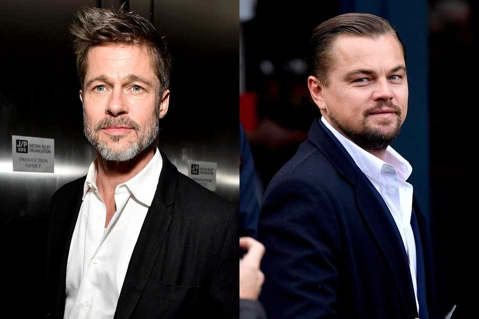 Leonardo DiCaprio and Brad Pitt, together for the first time