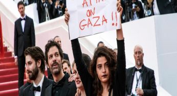 Stars show solidarity with Gaza victims at Cannes