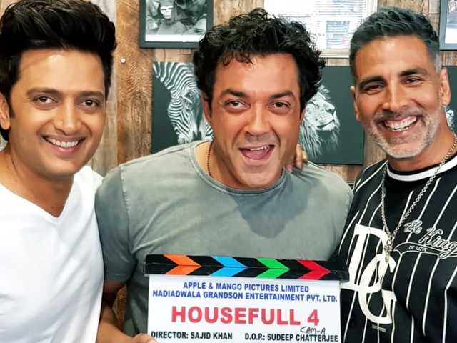 Housefull 4: Akshay Kumar begins shooting with Bobby Deol & Riteish  Deshmukh - Oyeyeah