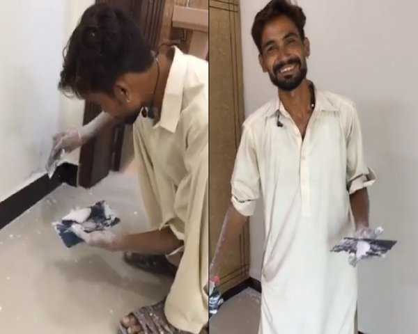 A local Pakistani house painter, Mohammad Arif is the new internet sensation