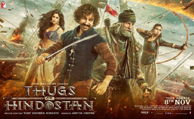 Thugs of Hindostan new poster: Aamir Khan and Amitabh Bachchan strike pose with their army