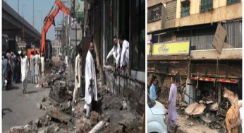 Authorities demolish famous Hassan Square Food street in Karachi