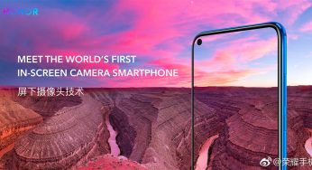 Honor introduces the first smartphone with in-screen camera just like Samsung A8s