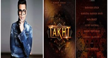 Karan Johar reveals new details about his upcoming film “Takht”