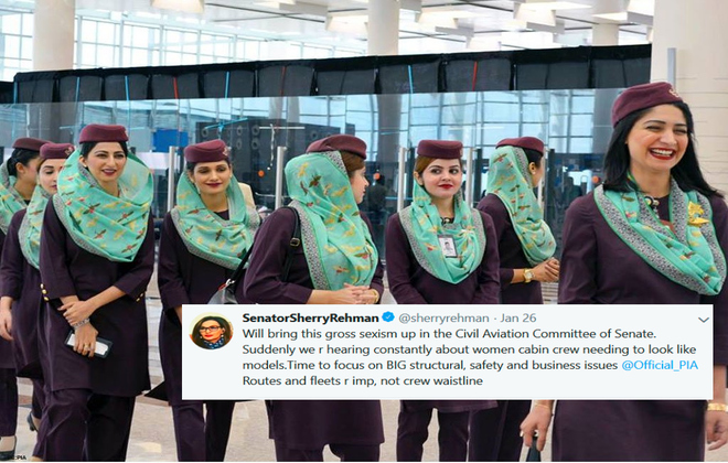 Senator Sherry Rehman calls out PIA for fat-shaming its airline crew