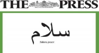 New Zealand newspaper dedicates first page to Muslims to mark a week to Christchurch attacks