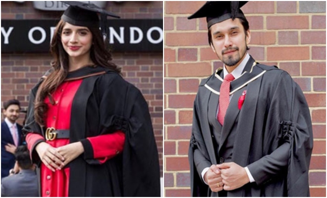 Mawra Hocane, Uzair Jaswal graduate from University of London with flying colors!