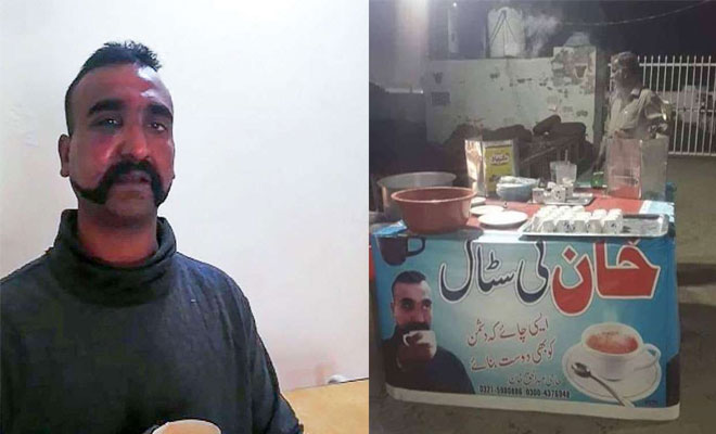 Marketing 101: Pakistani tea-seller attracts customers with released IAF pilot Abhinandan’s viral photo