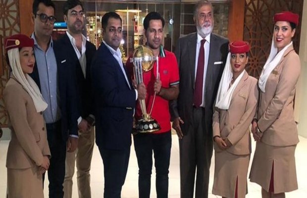 ICC World Cup trophy arrives in Pakistan