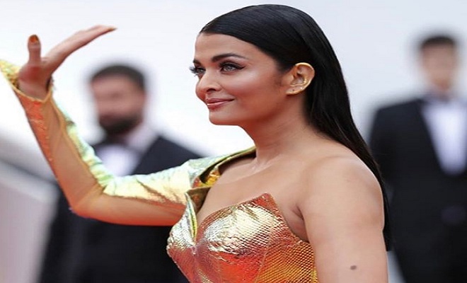 Aishwarya Rai Bachchan goes Gold Fish at the Cannes red carpet