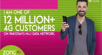 With More than 12 million 4G Subscribers, Zong 4G is the most preferred 4g network