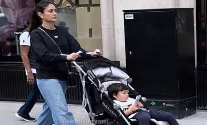 Kareena Kapoor Khan and Baby Taimur Enjoy An Evening Stroll in London