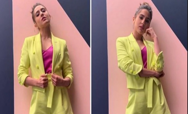 Sara Ali Khan Jumps on Neon Bandwagon and Flaunts Her Chic Look!