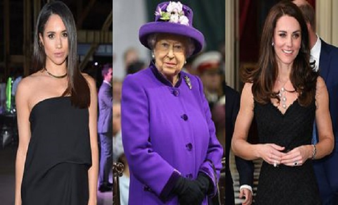 Who is the Queen Elizabeth closer to; Kate Middleton or Meghan Markle?