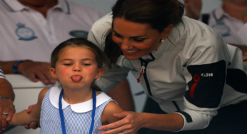 Princess Charlotte shows off cheeky side, sticks her tongue out at crowd