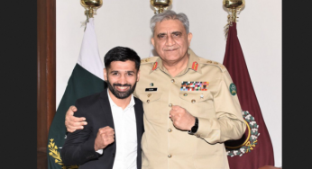 “Talent like you is our pride”, COAS Bajwa meets boxer Muhammad Waseem