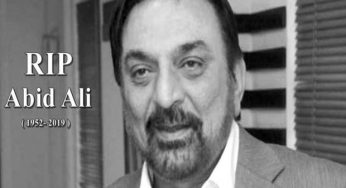 Celebrities mourn death of Legendary actor Abid Ali