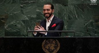 But First Let Me Take A Selfie! El Salvador President Takes Out Phone Before Speech at UNGA