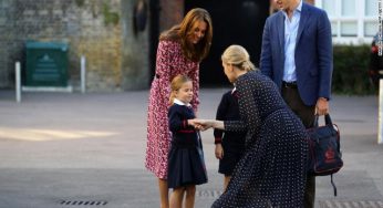 Princess Charlotte attends her first day at school