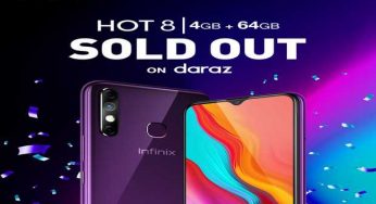 Infinix Hot 8 4+64GB with 5000mAh Battery Sold Out on daraz in just 3 hours