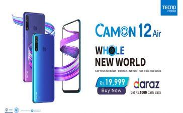 TECNO Launches CAMON 12 Air Exclusively On Daraz