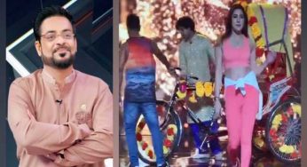 Aamir Liaquat takes a dig at Mehwish Hayat for her dance video