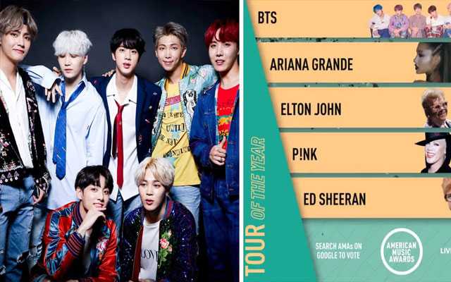 BTS nominated in 3 categories for AMAs 2019