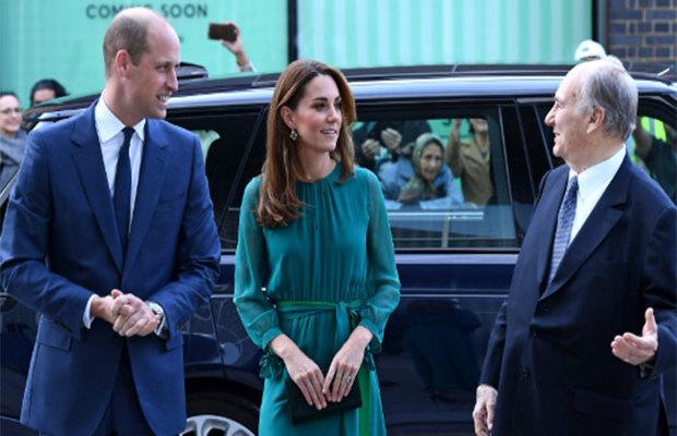Duke and Duchess of Cambridge meet HH Aga Khan