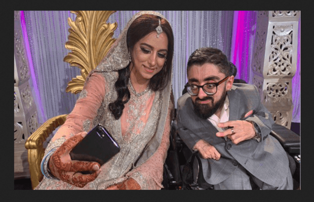 Pakistani differently-abled groom's wedding reception