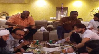Shahid Afridi hosts dinner party for veteran cricket icon Michael Holding