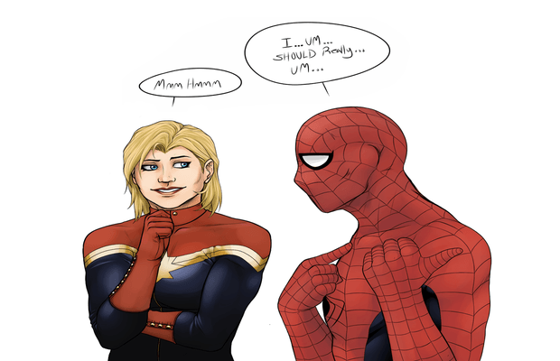 Captain Marvel and Spiderman Might Be In Love in the Next Movie