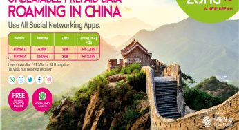 Zong 4G offers unrivalled prepaid Data roaming bundles for China