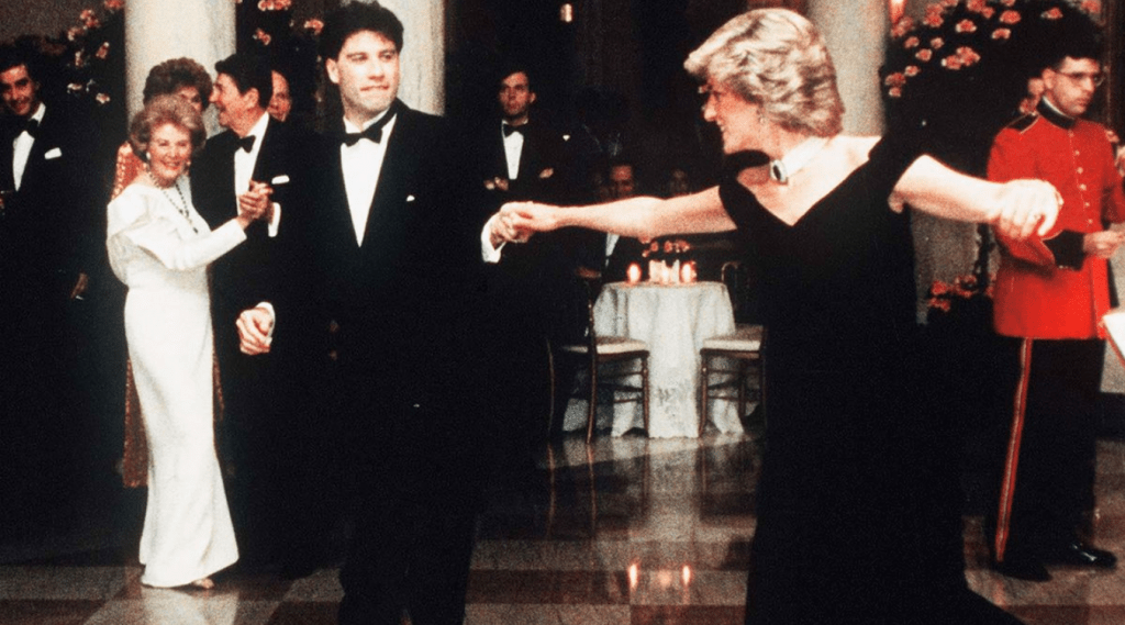 Diana was also photographed wearing the gown
