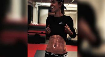 Halle Berry flaunts her six-pack abs as she preps for upcoming film Bruised
