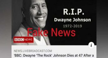 Dwayne ‘The Rock’ Johnson death hoax: News circulating on social media is fake, actor is not dead!