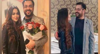 Aamir Liaquat is celebrating first wedding anniversary of his second marriage