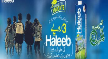 Haleeb Foods supports Free-Education, donating Rs.3 from every liter pack
