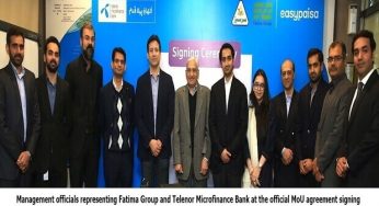 Fatima Group signs MoU with Telenor Microfinance Bank to promote financial inclusion amongst local farmers