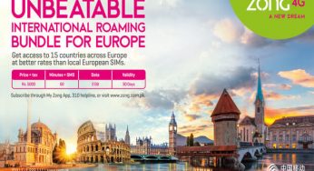 Zong 4G Introduces Continental Europe Roaming Postpaid Bundle