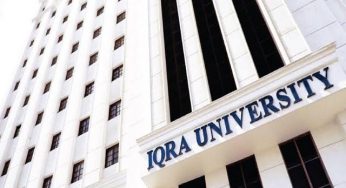 Iqra University ranked as top In Asia