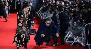 Girlfriend Meital Dohan came to Al Pacino’s rescue at the BAFTA’s