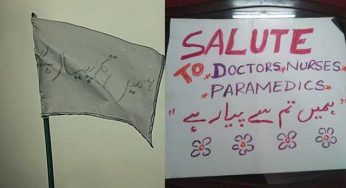 #HumainTumsePyarHai Pakistanis pays homage to doctors, paramedics for treating coronavirus’ patients