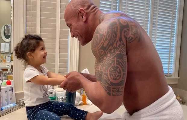Dwayne Johnson Encourages Handwashing with an Adorable Video Featuring Daughter