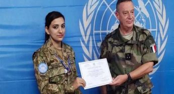 Pakistani Female UN Peacekeeper Officer Determined Against Coronavirus