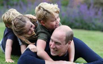 the Prince's photographs with his children