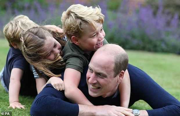 the Prince's photographs with his children