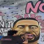 Syrian artist paints mural of the blackman George Floyd on Idlib wall