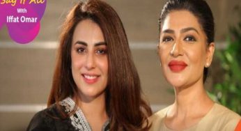 Ushna Shah says it All in Iffat Omer show